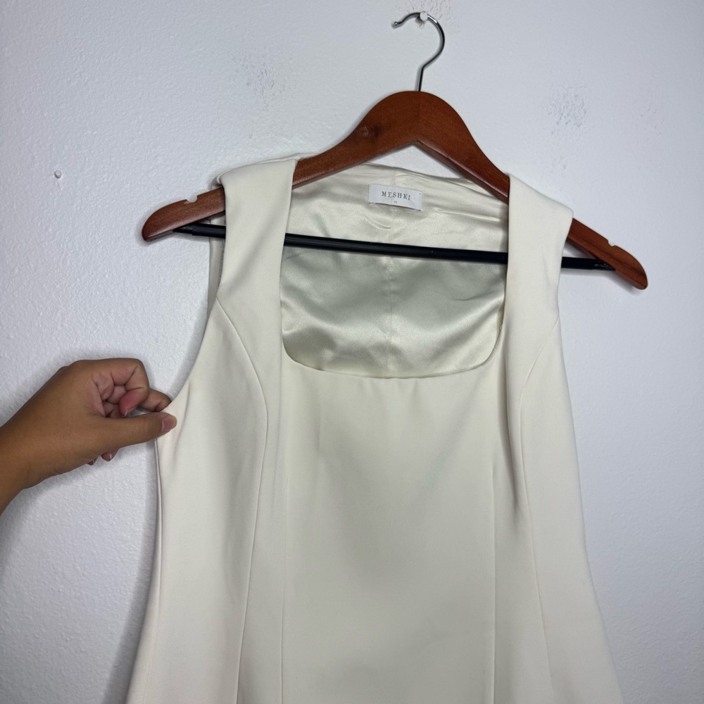 Meshki Ivory‎ Lysandre Crepe Mini Dress - Picture 5 of 7